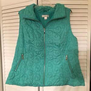 Christopher and Banks vest.